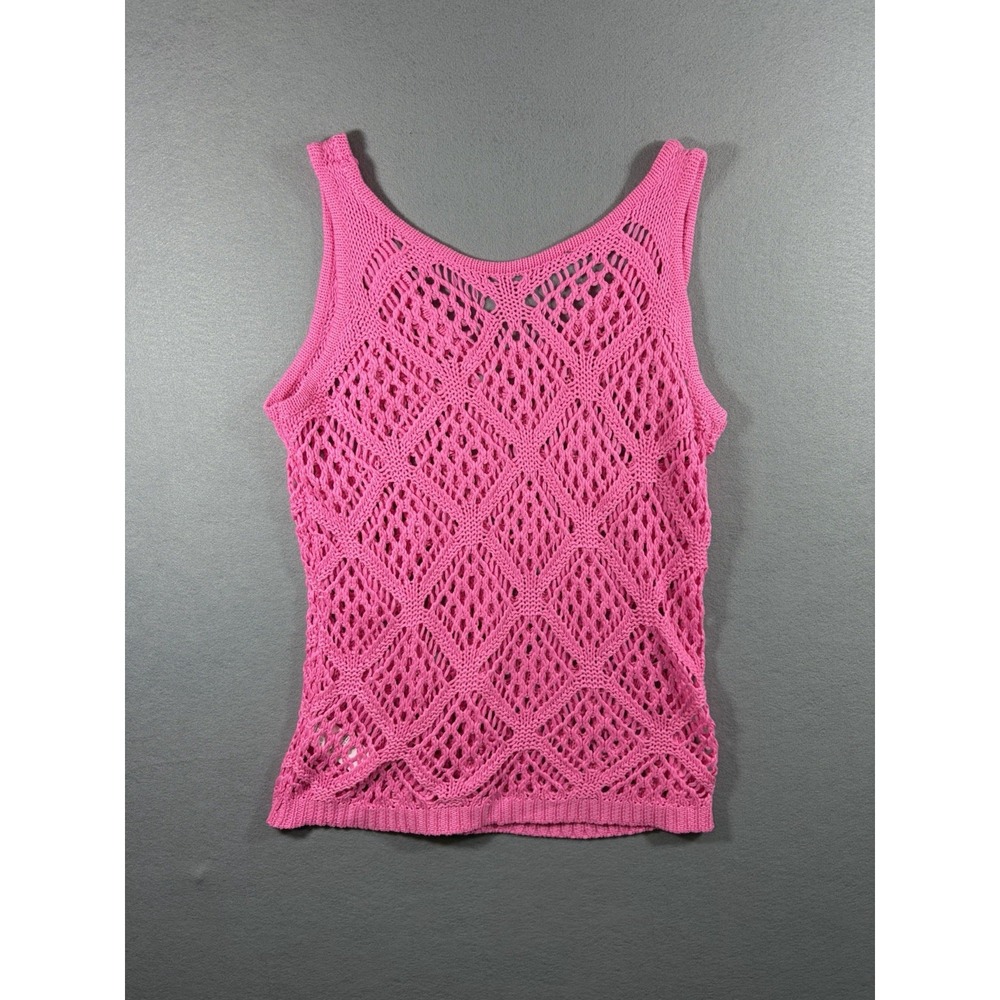 Unbranded Women's Pink Knit Tank Top Barbie Size Medium - Picture 5 of 5
